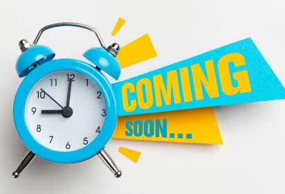 sign saying coming soon